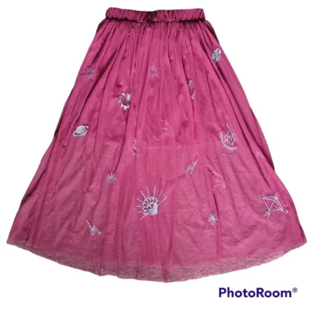 Bongo Astrology Tulle Midi Skirt - S